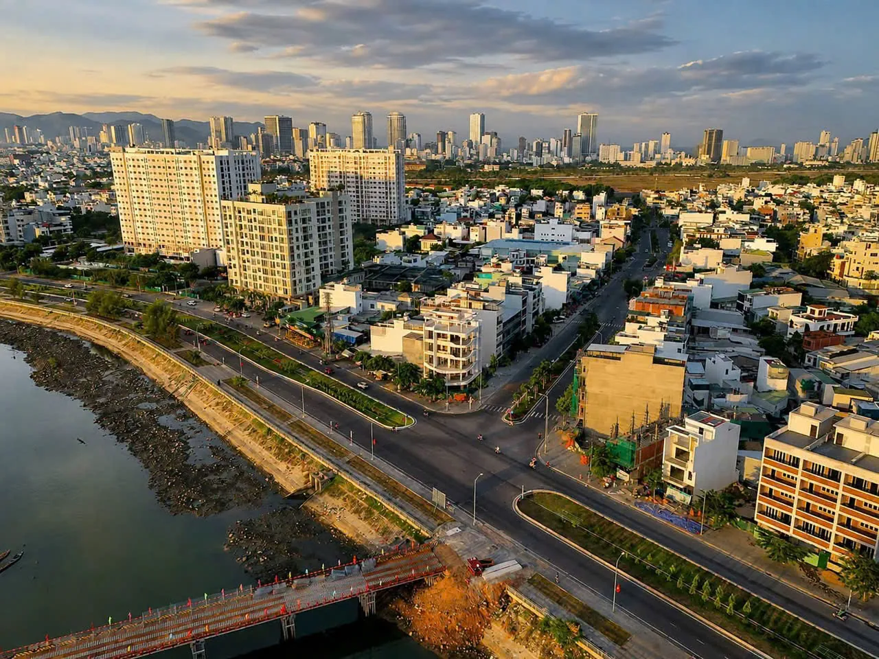 Tuyến đường ven sông và cầu kết nối Charmora City với khu dân cư Nha Trang — tháng 9/2026