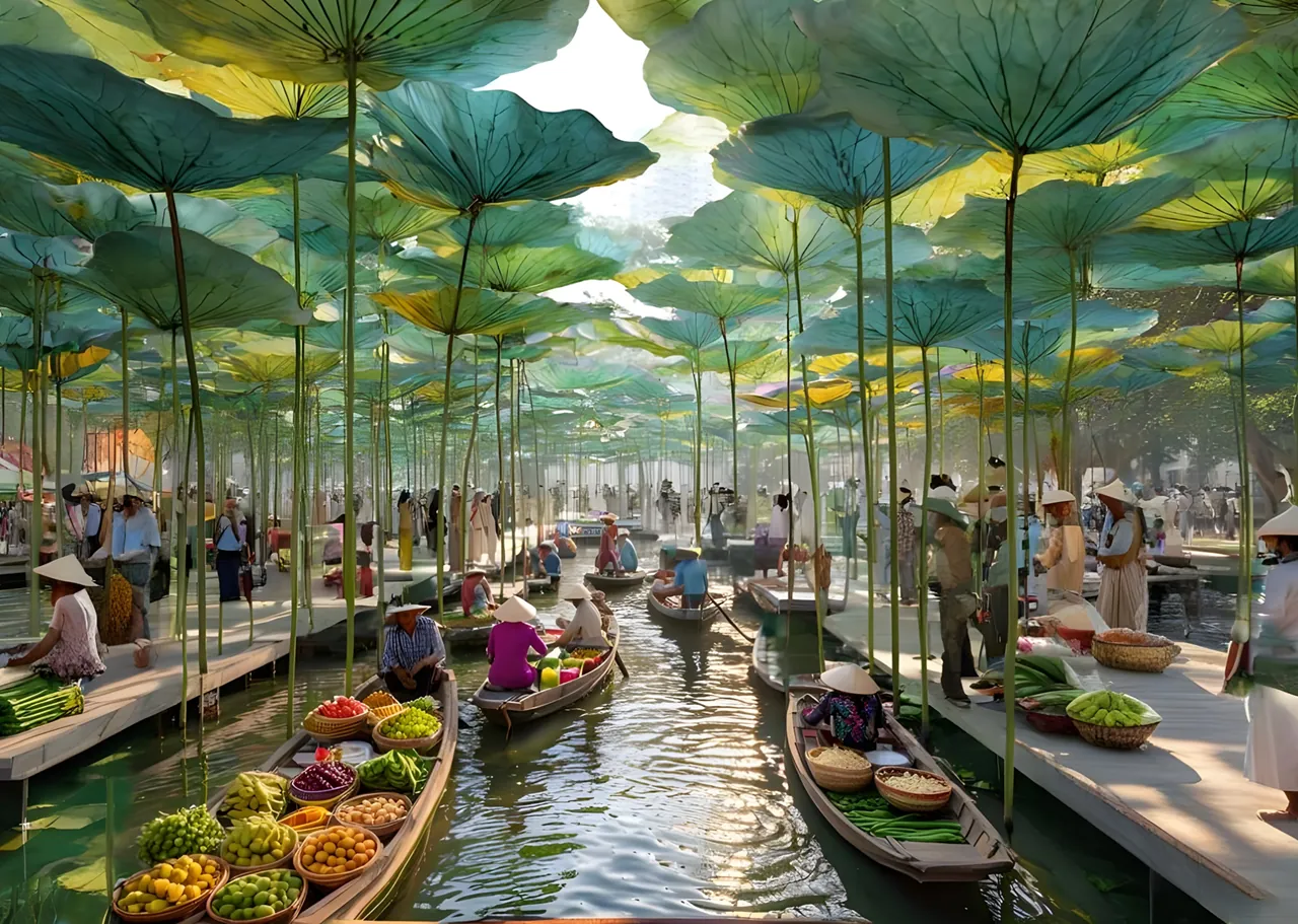 Tiện ích chợ nổi trong lòng Charmora City